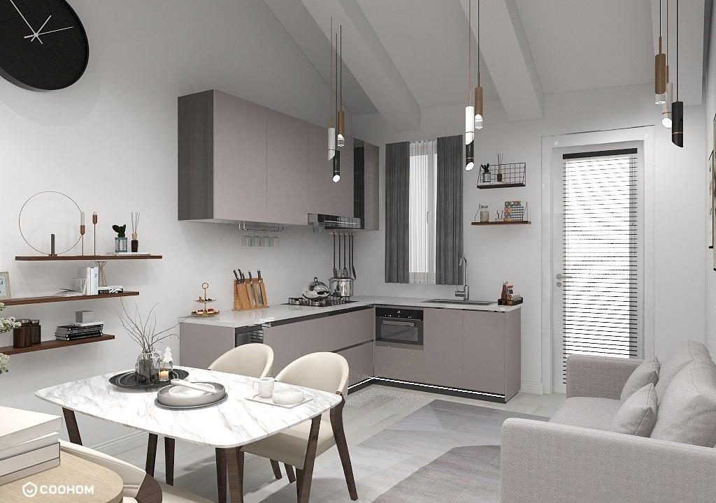 Renderings cucina altra prospettiva